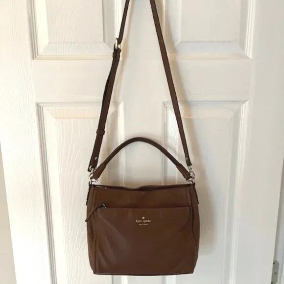 KATE SPADE | New York Leila North South Pebbled Leather Crossbody Bag - Picture 4 of 16